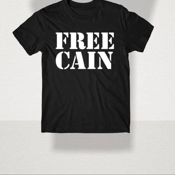 Unisex Free Cain Velasquez White And Black Crew Neck T-Shirts - Picture 2 of 4